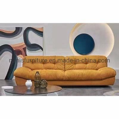 (MN-SF118) Home Living Room Modern Fabric Sofa Furniture Orange Soft Couch