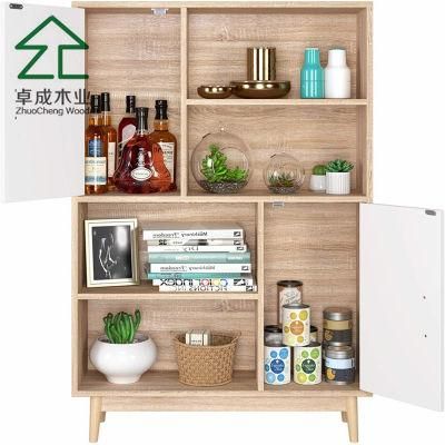 Wihte Color Bookcase with Two Doors