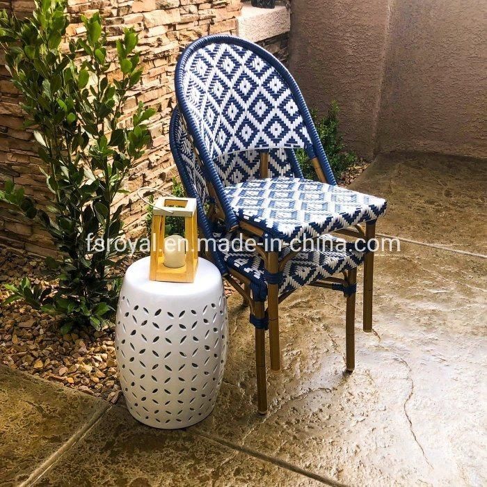 Rust Proof Modern Restaurant Cafe Metal Rattan Chiavari Wedding Dining Home Beach Chair