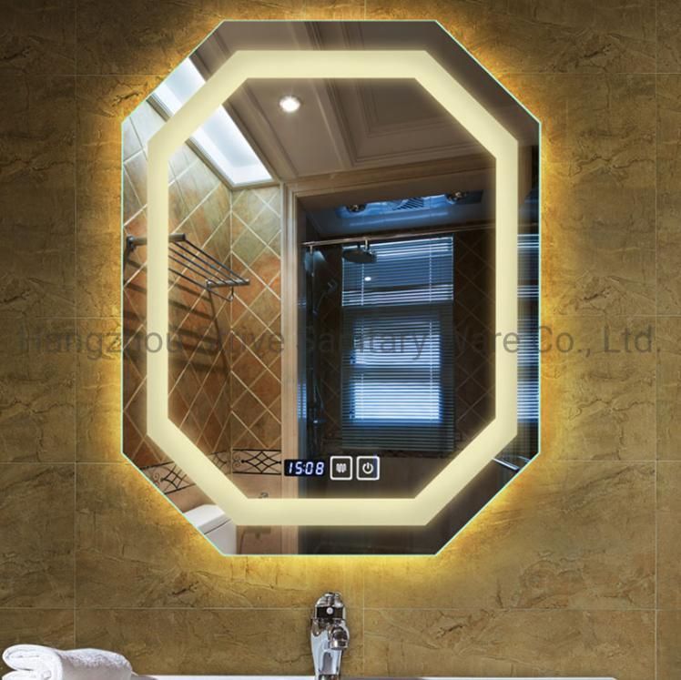 LED Bathroom Mirror Illuminated with Defogger and Dimming