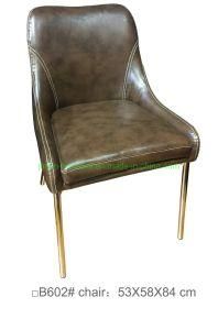 High Quality Dining Room Coffee Shop Modern Metal Leg Soft Velvet Chair