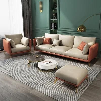 Modern Luxury Sofa Furniture Leather Sectional Living Room Sofa Set