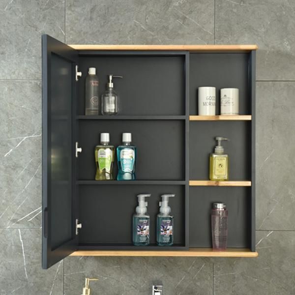 Hotel Toilet Modern Waterproof Black Plywood Furniture Bathroom Vanity Cabinet
