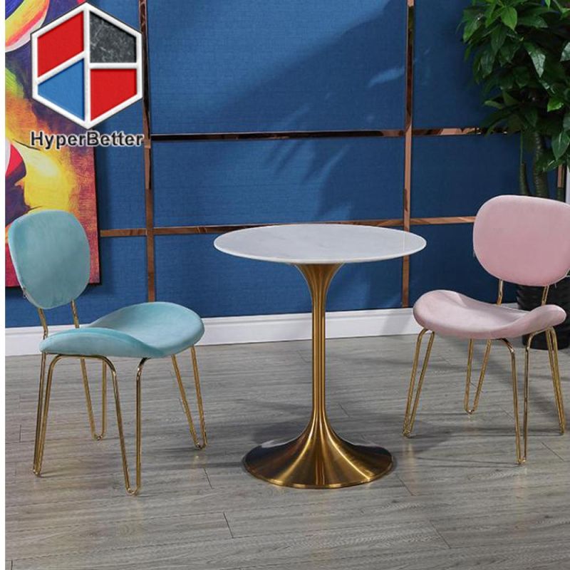 Calacatta Marble Dining Table Set Rectangle 70X180cm