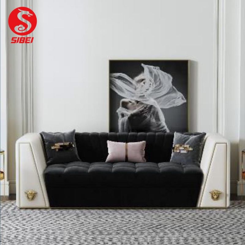 Factory Wholesale Hot Sale Modern Design Living Room Home Furniture Leather Sofa