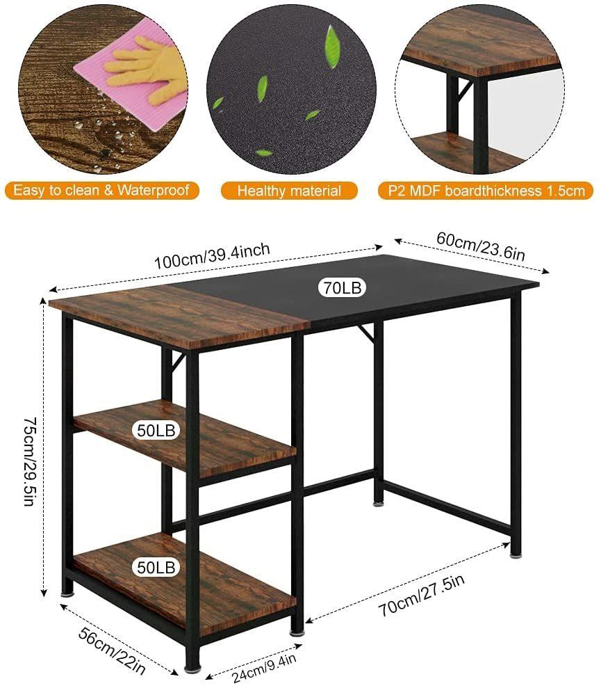 Modern Multifunctional Foldable Study Executive Organizer Office Table Desks