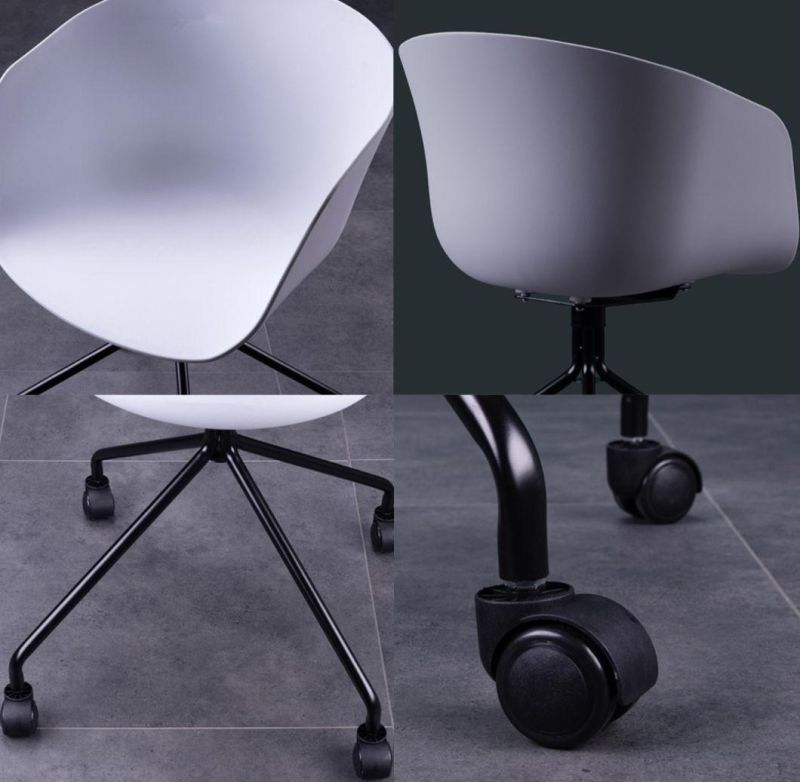 Computer Chair Home Study Pulley Rotating Multifunctional Office Chair Nordic Modern Minimalist Leisure Chair with Armrests