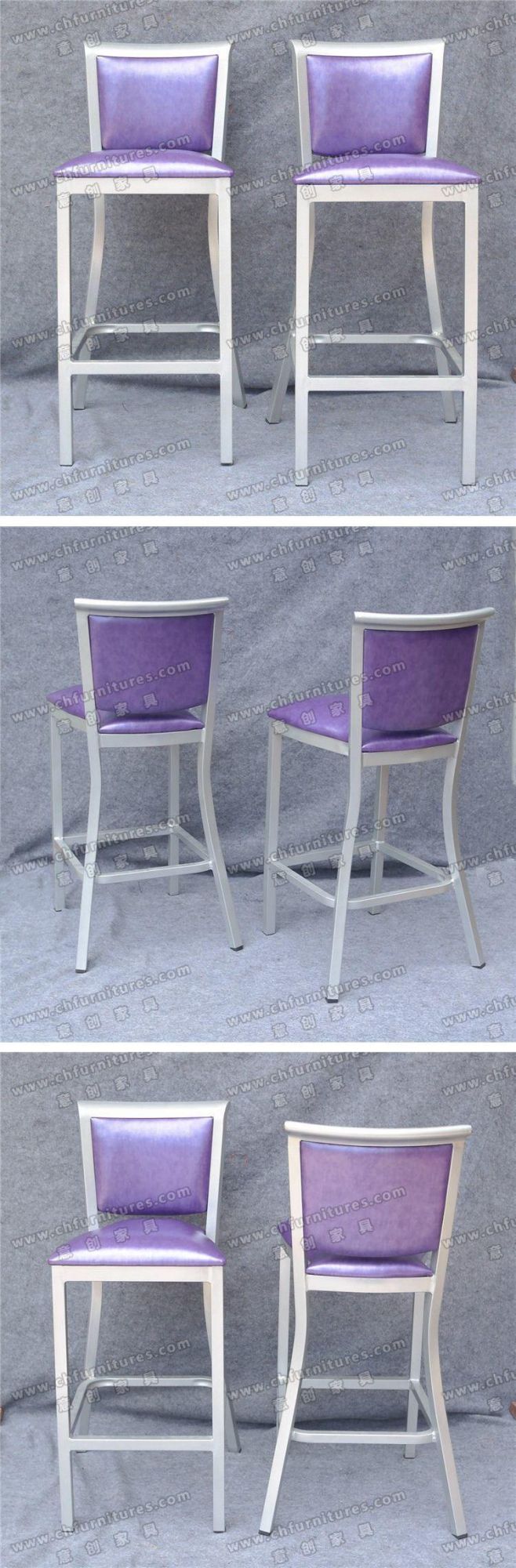 Purple Leather Bar Chair for House Decoration Yc-H003-11