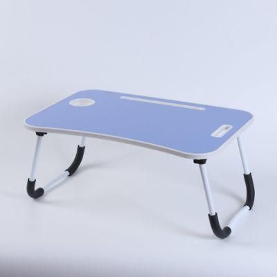 Folding Bed Laptop Table Adjustable Portable with Fan