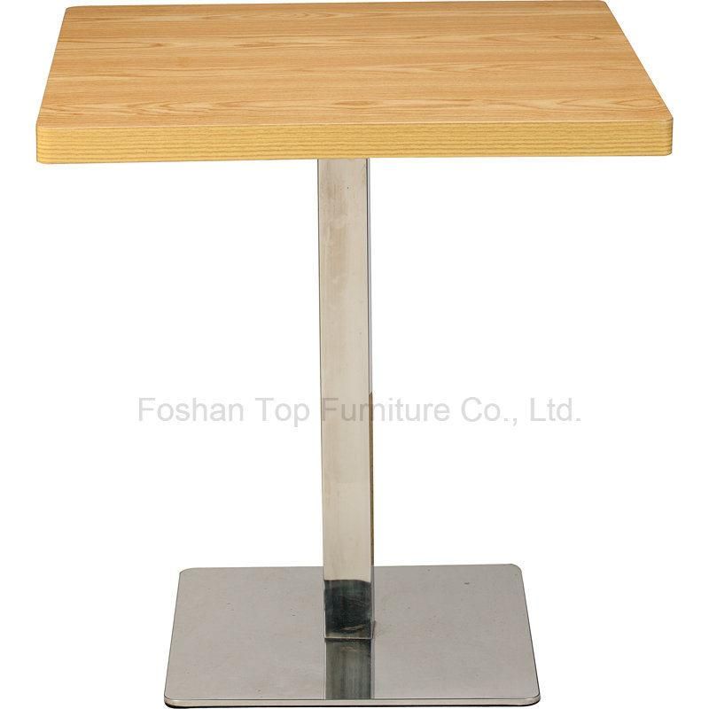 European Style Square Restaurant Dining Table