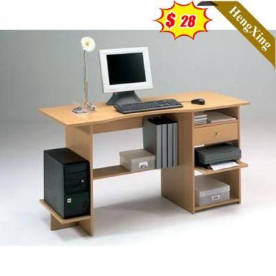High Quality Hot Sell Wood Color School Office Furniture Storage Computer Table with Drawers