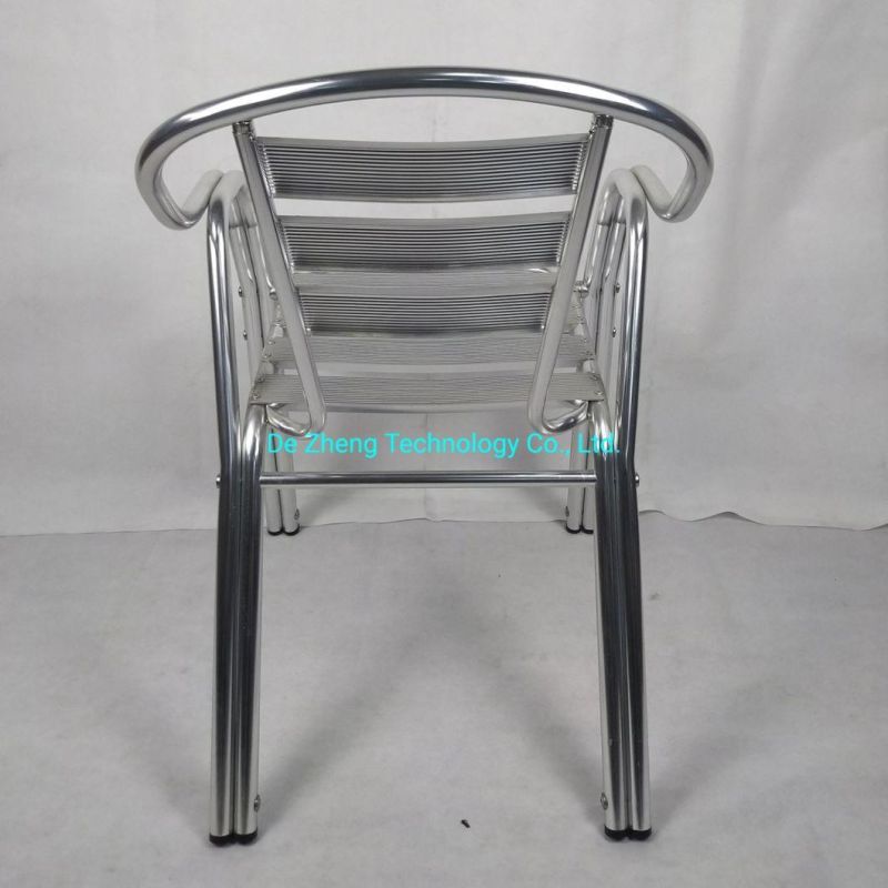 Hot Sale Patio Wholesale Bistro Chair Outdoor Cafe Aluminum Hotel Patio Modern Dining Furniture