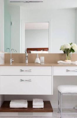 Large Modern Master Bathroom Undermount Sink Vanity Cabinets with Quartz Benchtop