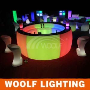 Light up Round Bar Counter/Bar Furniture&amp; Party for The LED Bar Table