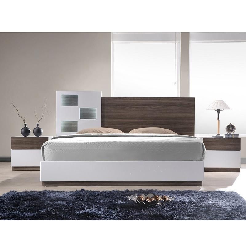 Modern Simple Design Wood Melamine Bedroom Furniture for Home / Hotel