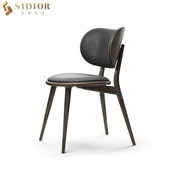 European Wood Ultra Modern Minimal Style Dining Chairs for Restaurant