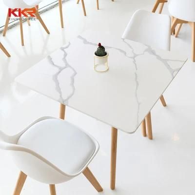 Kingkonree High Glossy Restaurant Furniture Coffee Dining Table