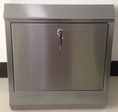 Wall Mounted Galvanised Security Lock Lockable Weatherproof Post Box Mailbox Letter Box