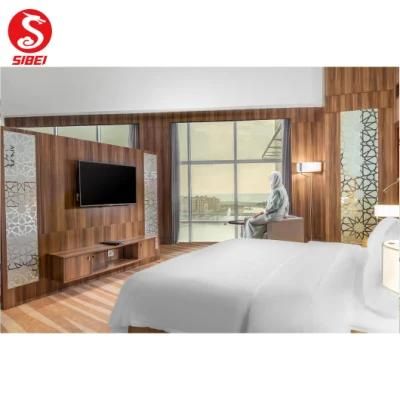 Modern Commercial Wooden Hotel Bedroom Living Room Furniture for 5 Star Hospitality Resort Villa Apartment