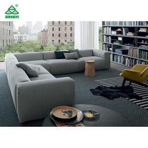 Fabric Upholstery Wooden Framed Contemporary Sofa Sets Custom Made