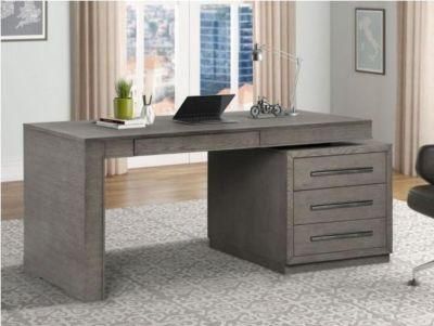 Captivating Free Rotating L and I Shaped Corner Writing Desk with Drawers Rustic