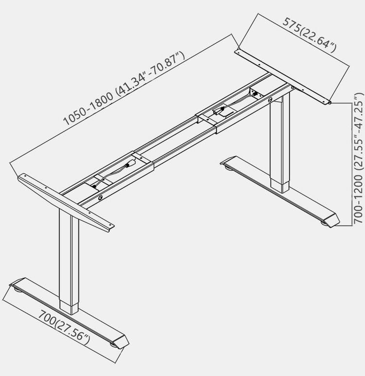 Electric Standing Table Desk Adjustable Height Sit Stand up Office Desk