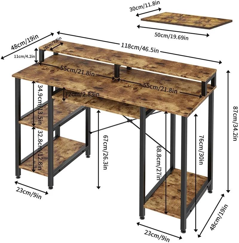 Hot Sales Computer Desk Gaming with Adjustable Foot for Home Use