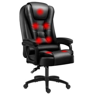 Office Star Padded Faux Leather Seat and High Back Massage Executive Office Chair