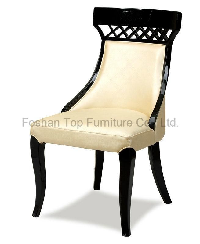 Leather Solid Wood Dining Chair (CY-3503)