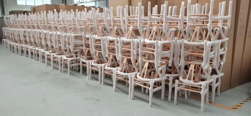 High Quality Solid Wood Rattan Back Louis Chair for Wedding Event