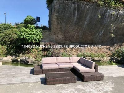 Garden Sofa Rattan Outdoor Furniture of Kd 7PCS Rattan Sofa Set