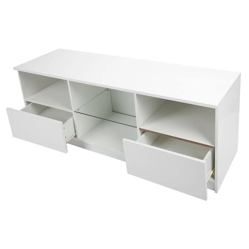 Modern White TV Cabinet Made of Wood