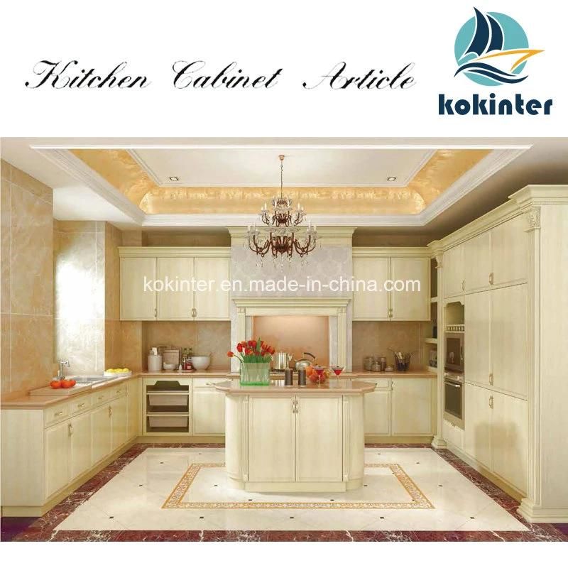 Classic Styles PVC/Laquer/Melamine/UV Modular Kitchen Cabinet Designs for European Market