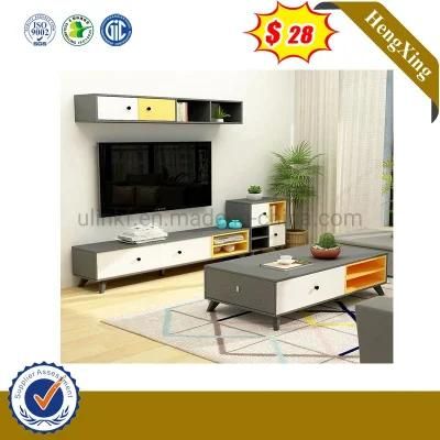 China Factory Modern Wood TV Stand Simple Design White Glossy Coffee Table (UL-9BE295)