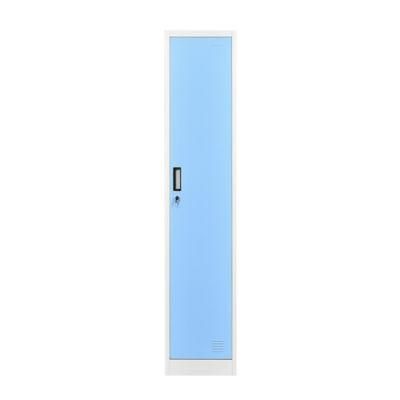 Modern Single Door Steel Locker Bedroom Wardrobe Locker