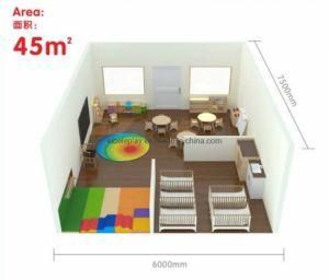 45 Square Meter Day Care Montessori Kids Classroom Wooden Furniture for Pre School