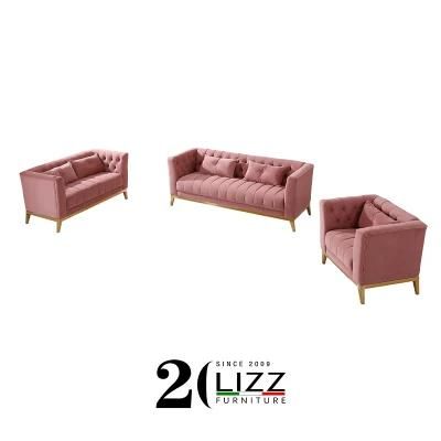 Modern Furniture Sofa Living Room Sofa Velvet Fabric Sofa by Manufacturer