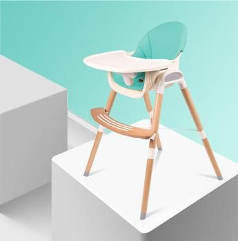 2022 Safety Hot Selling Baby Wooden Chair Baby Wooden Feeding Table Child Baby Safety High Chair Seat Baby Sitter