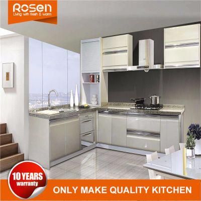 China Hangzhou Made Modern White PVC Kitchen Cabinets Furniture