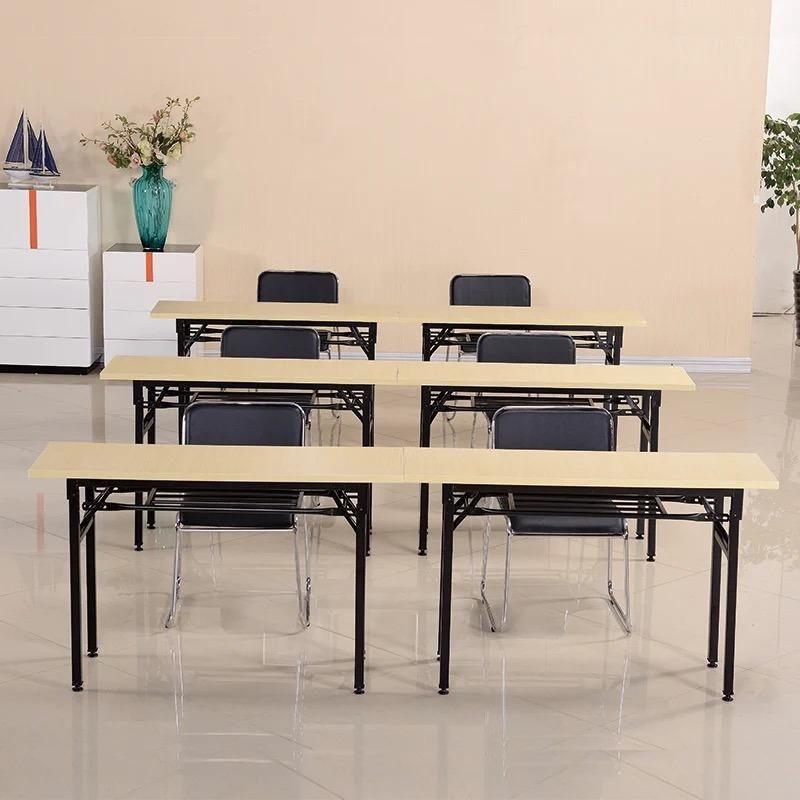 Cheap Study Folding Training Table Foldable Meeting Metal Legs Desk