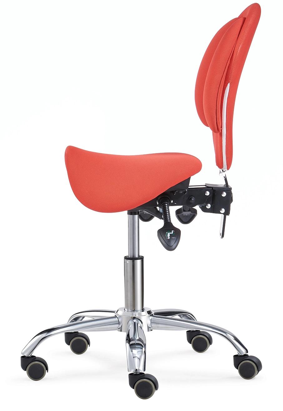 Massage Function Backrest Ergonomic Saddle Seat Stool Office Chair