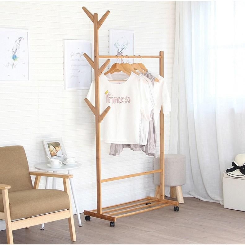 Modern Cheap Bamboo Wood Towel Clothes Hanger Rack
