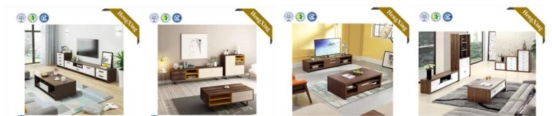 China Factory Modern Wood TV Stand Simple Design White Glossy Coffee Table (UL-9BE295)