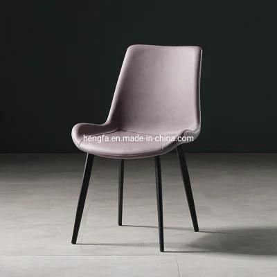 Modern Hot Sale Office Furniture Leather Metal Dining Chairs