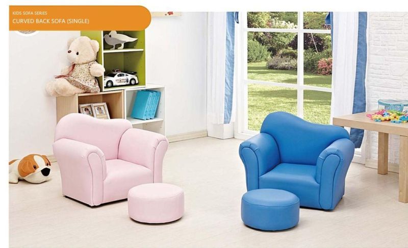 Children Furniture Kids Sofa, Living Room Baby Sofa, Leather Sofa, Day Care Center Sofa, Reading Area Kindergarten Single Sofa,