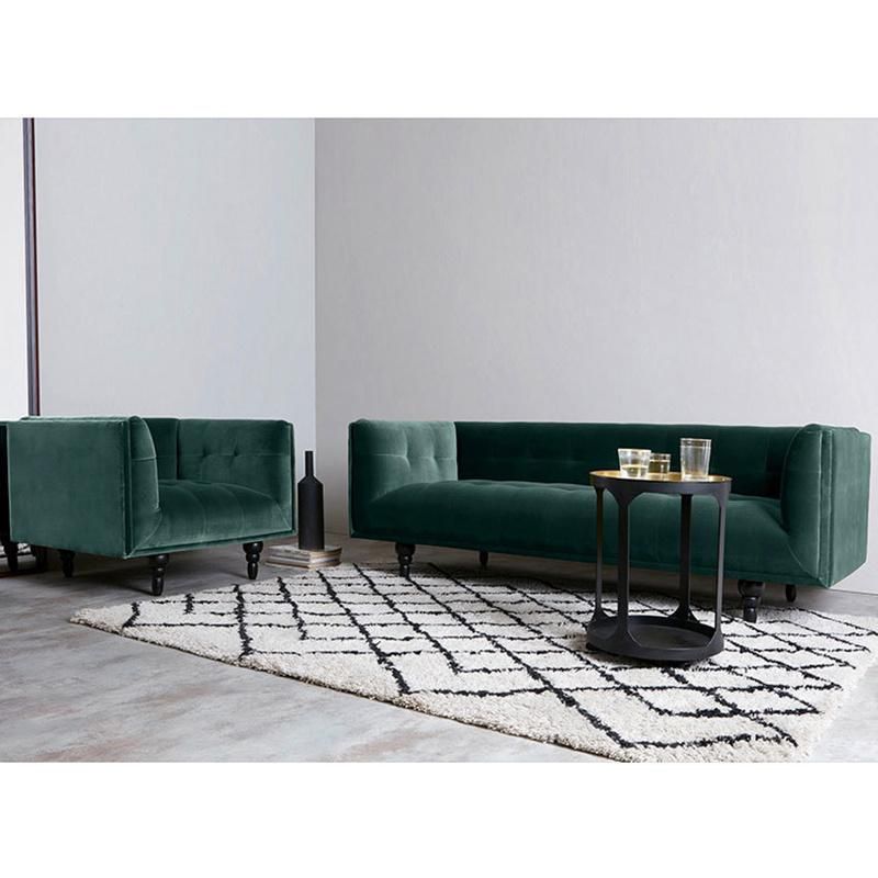 Green Modern Design Lounge Fabric Home Furniture Couch Living Room Sofa