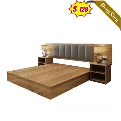 5 Star Hotel Manufacturer Modern Hotem Home Furniture Wooden Bedroom Mattress Spring Folding King Bed Set Frame