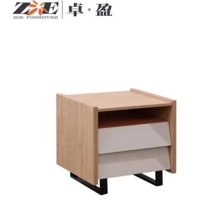 Home Furniture Bedroom Hot Sale Hardware Leg Modern Bedside Table