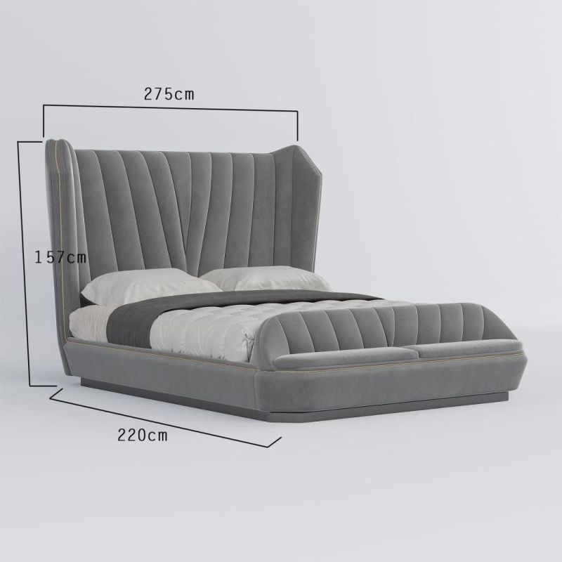 Unique Simple Modern Style Sofa Bed Design European Leisure Decor Bedroom Furniture Fabric Bed