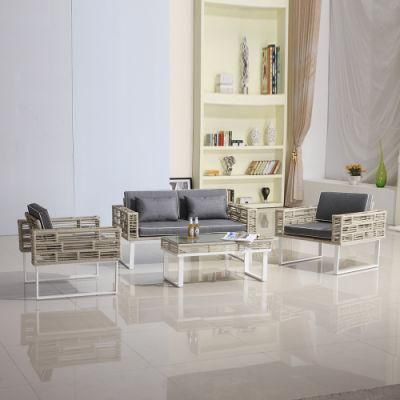 Wholesale Modern Rattan Aluminum Garden Furniture Set Sectional Outdoor Sofa